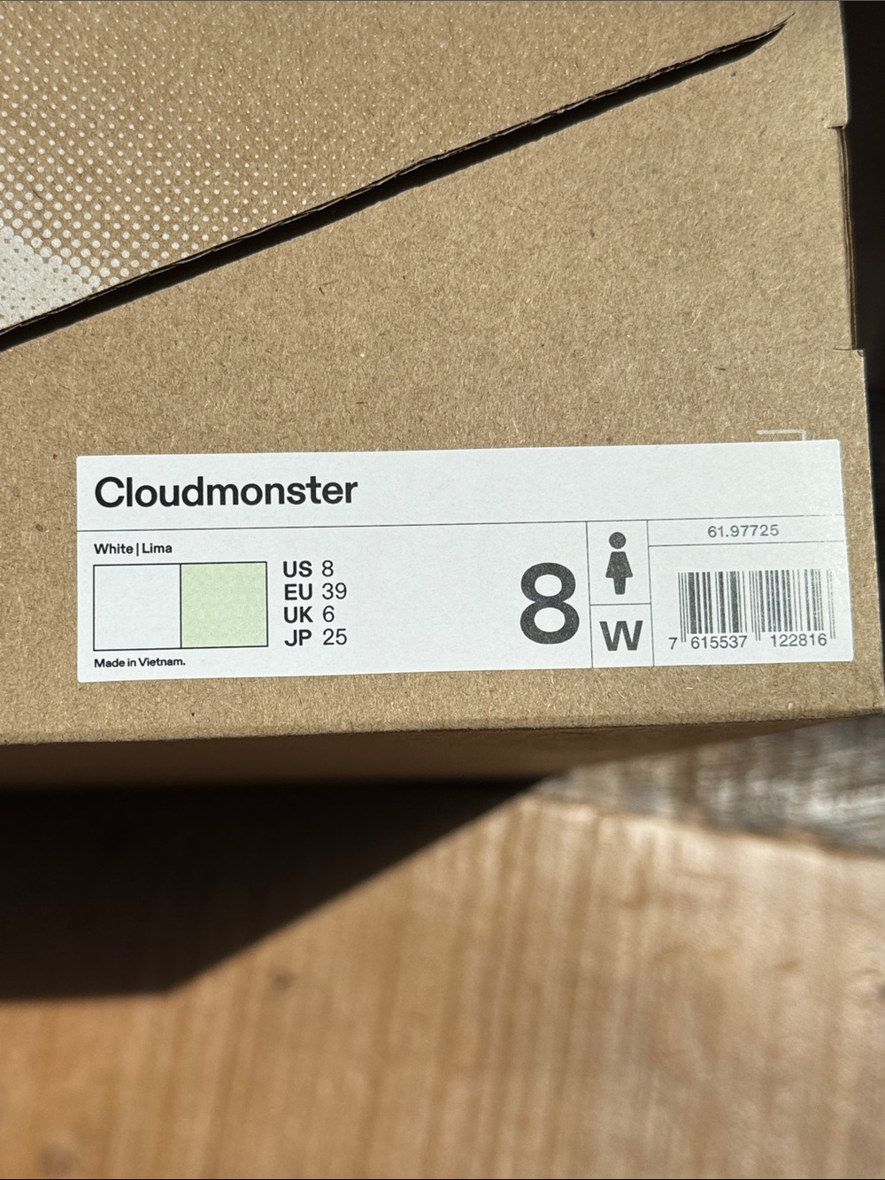 On Running Cloudmonster White Lima Pink Running Sneakers Shoes LKNW in Box! - Picture 10 of 10